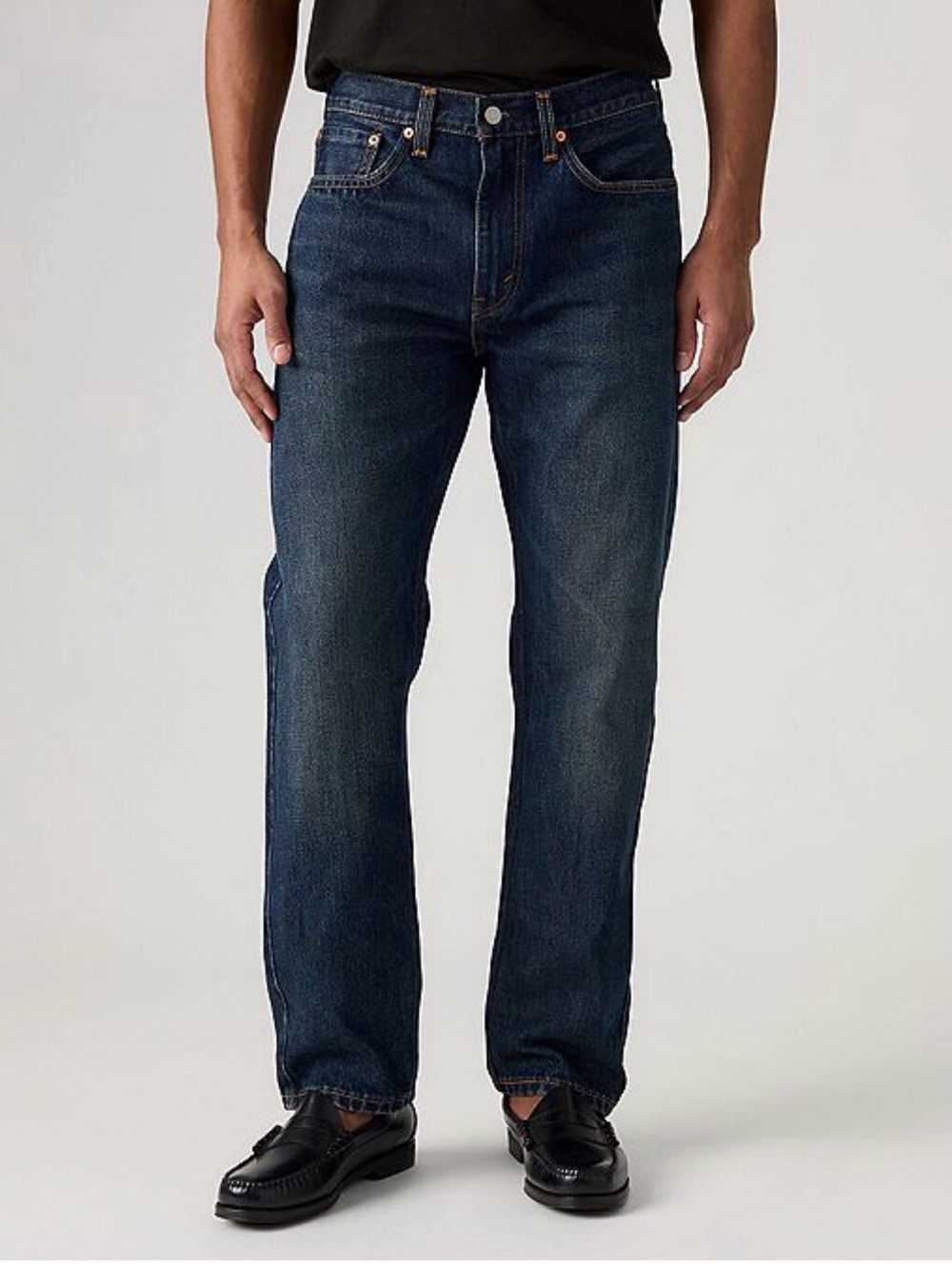 Levi's Straight Leg Dark Blue Jeans